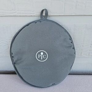 Pampered Chef Tortilla Warmer 100120 Microwave Warming Pouch Grey 10" Cloth